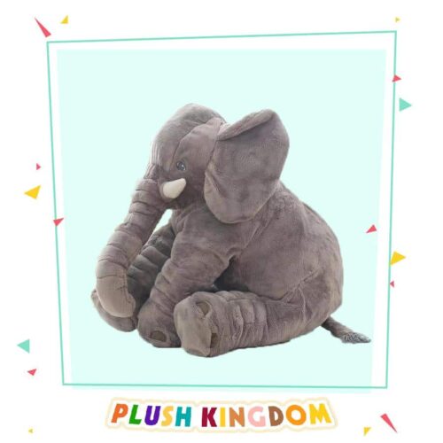 Plush Kingdom™ Official Retailer – Elephant Stuffed Animal Pillow