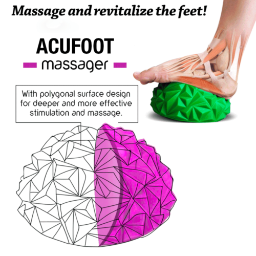 Yoga Half Ball Water Cube Diamond Pattern Foot Massage Ball